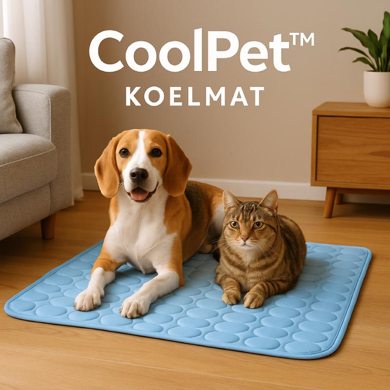 Verkoelende mat voor hond en kat – helpt tegen oververhitting tijdens de zomer.